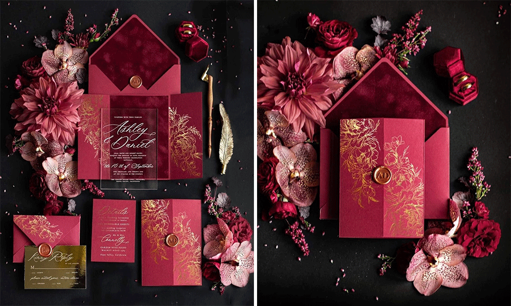 luxury wedding invitation designs