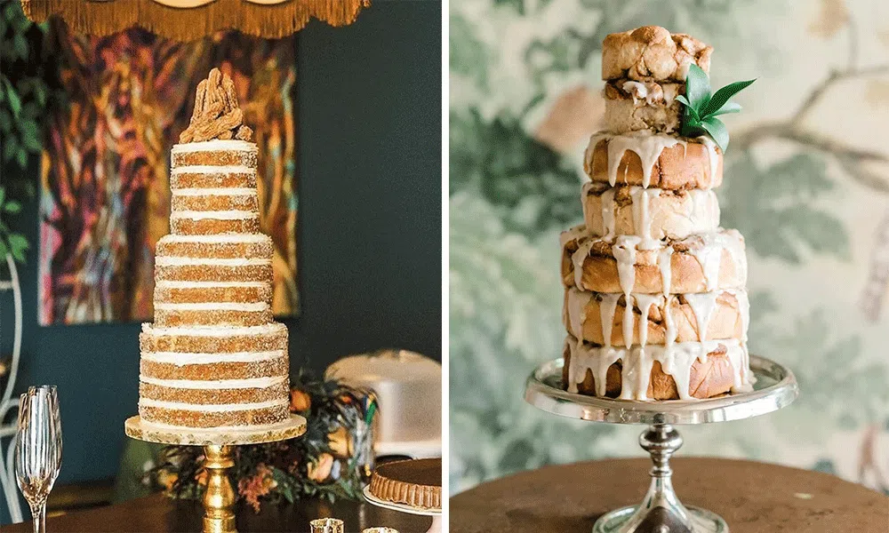 creative non-traditional wedding cakes