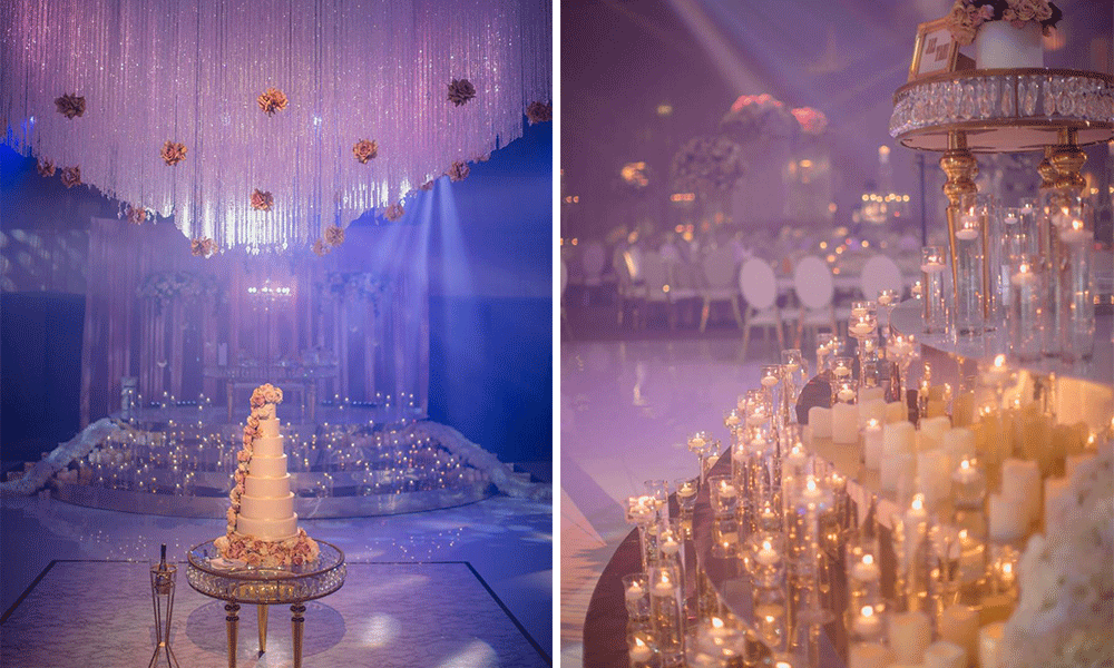 luxury wedding cake decor