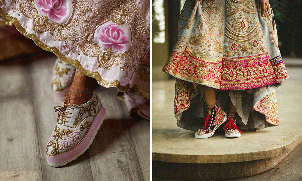 alternate bridal shoes