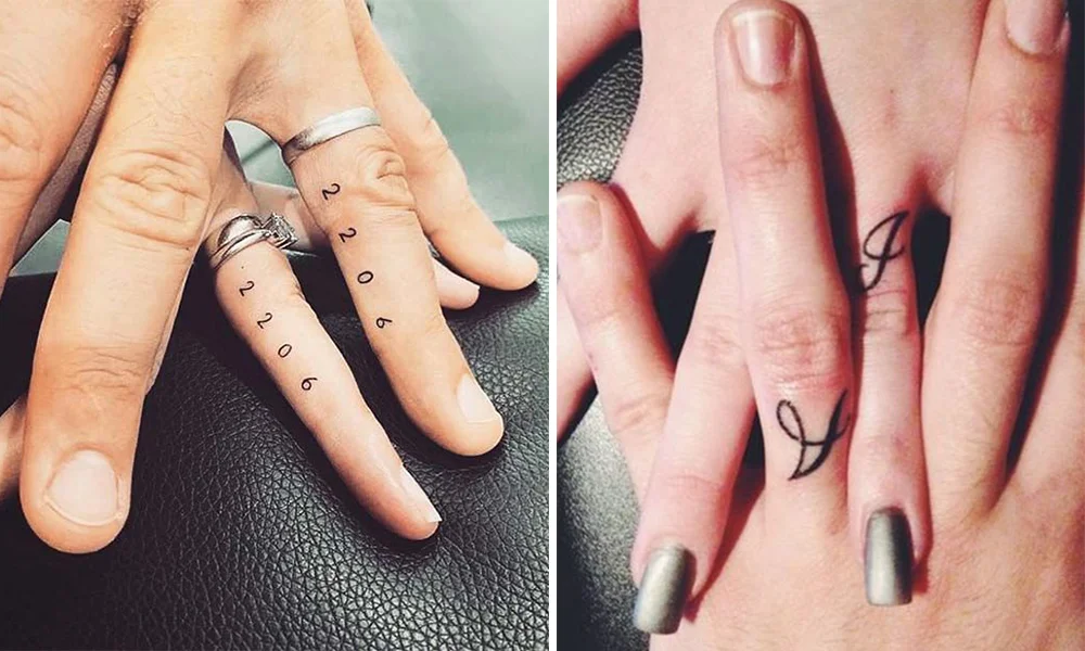Pin by Amanda Spearman on tattoos | Ring finger tattoos, Name tattoo on  finger, Husband name tattoos