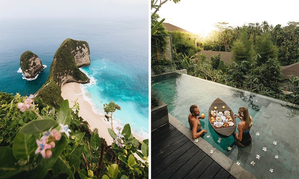 Bali beaches and private villa honeymoon