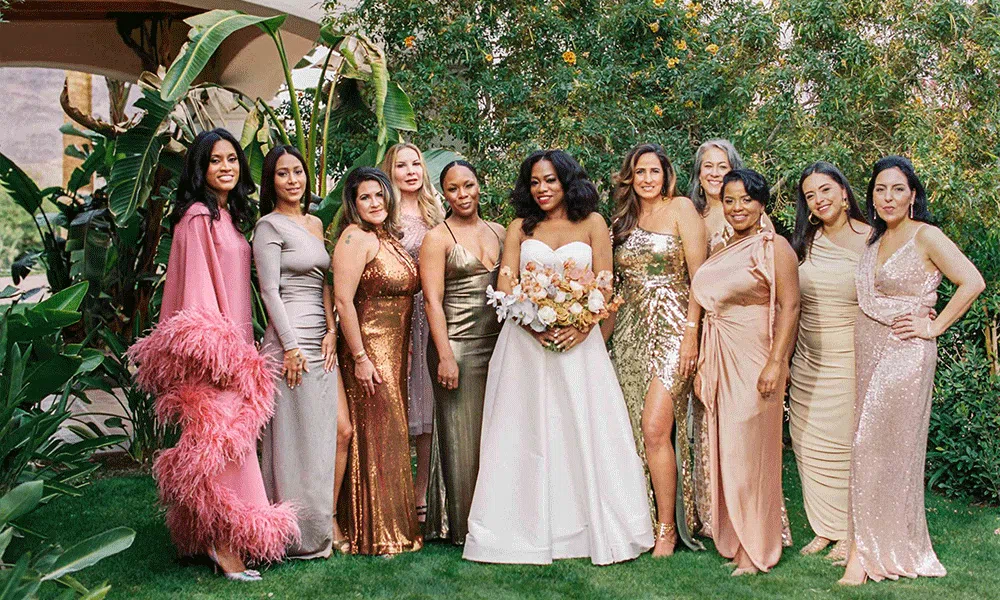 Heres How To Nail The Mismatched Bridesmaid Dresses Trend Dwp Insider
