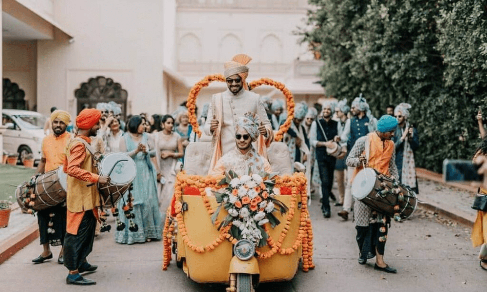 Bridal Entry By Autorickshaw 