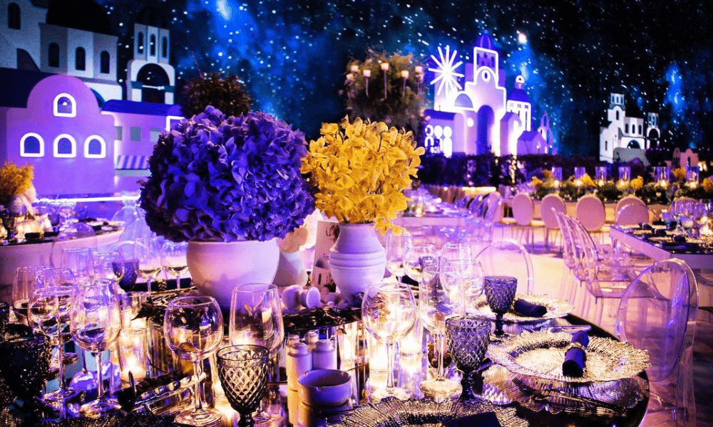 blue themed weddings 