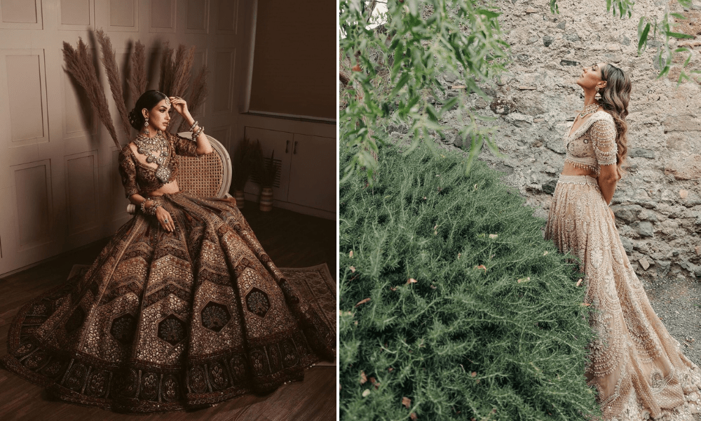 Bridal Dresses with Earthy Hues 