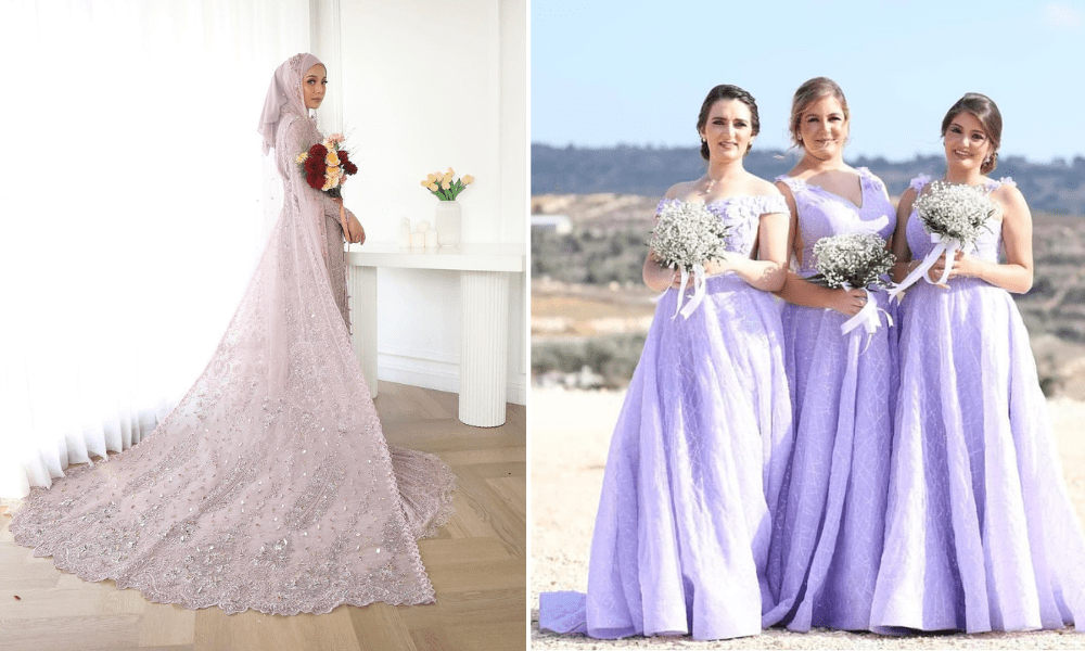 Lavender themed wedding 
