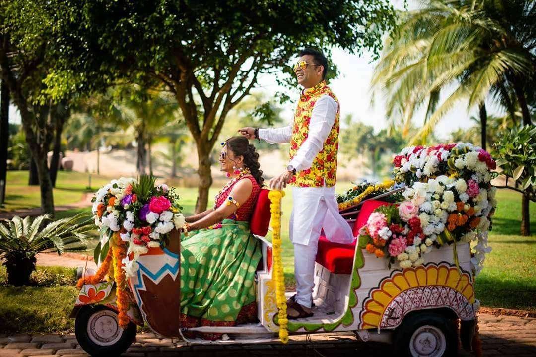 Indian Autorickshaw bridal entry 