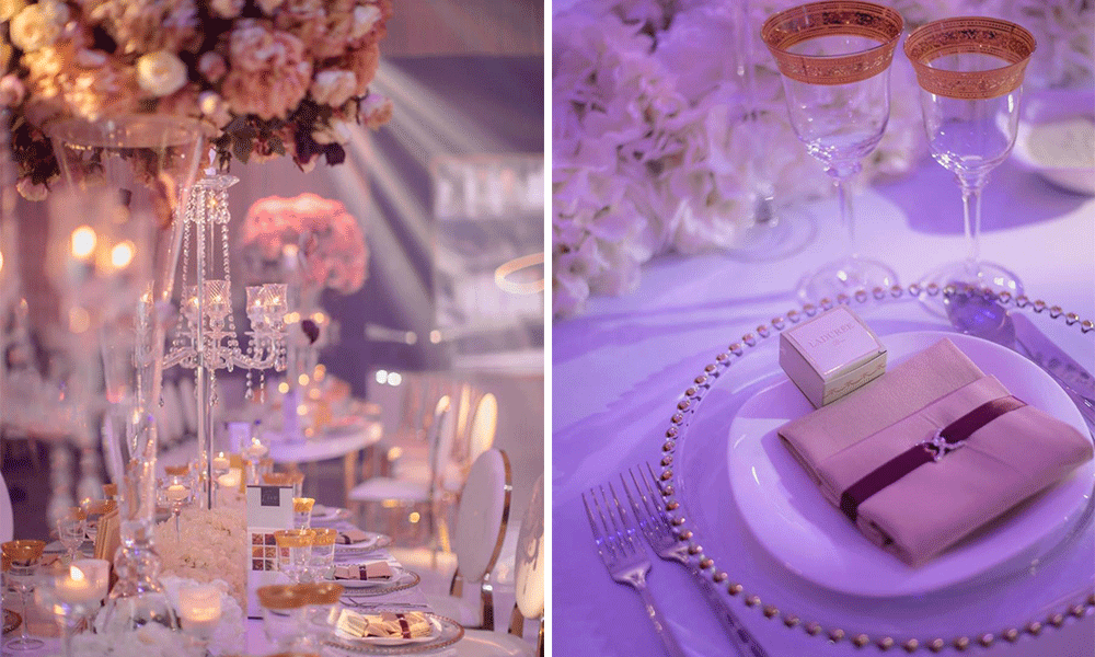 luxury wedding setup 