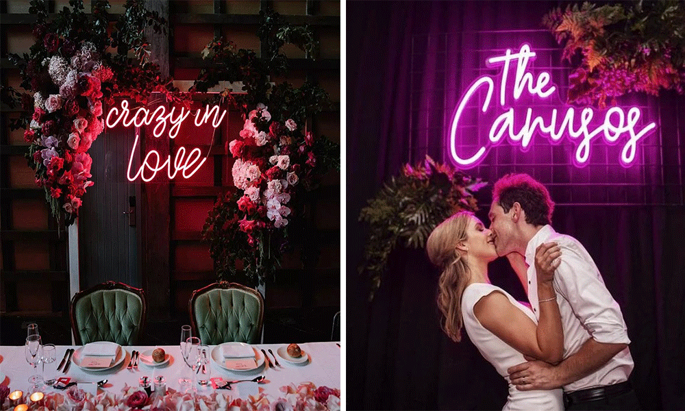 neon wedding signs