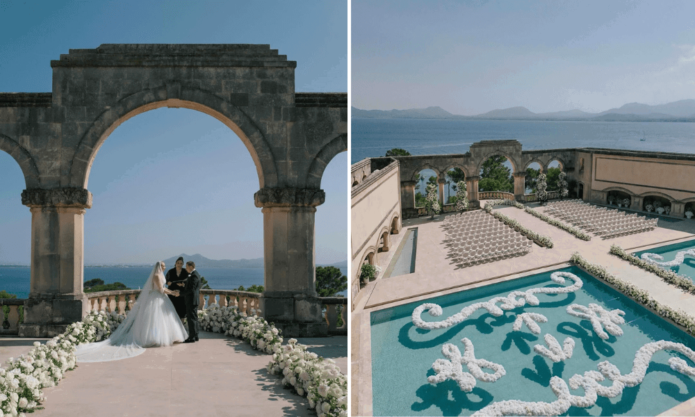 A breathtaking wedding at the iconic La Forteleza Mallorca
