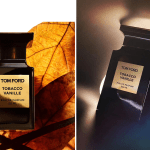 Tom Ford Tobacco Vanille perfume bottle in deep brown with gold accents, reflecting its warm and luxurious scent